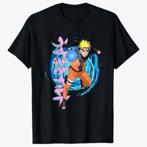 Ripple Junction Black Tee with Naruto Size 4X